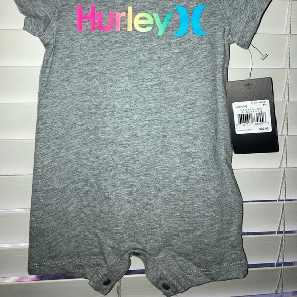 Hurley Short Sleeve Baby Romper - Picture 2 of 4